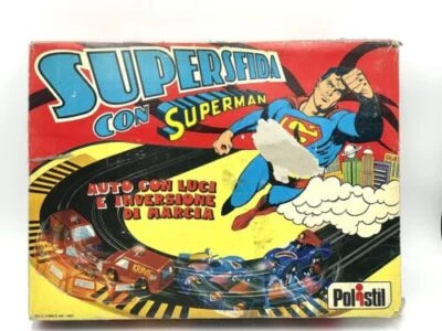 1980# VTECH POLISTIL VERY RARE SUPERMAN TRACK DC OFFICIAL NEW OLD STOCK#OS - Image 1 of 4
