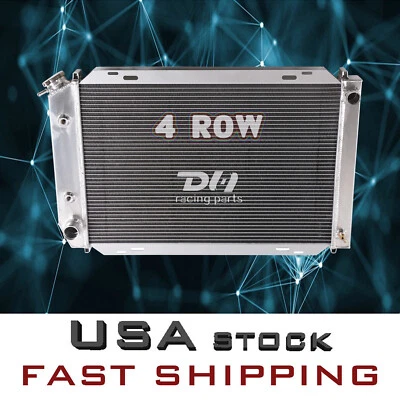 4 Row Radiator For 79-93 Ford Fairmont/Mustang GT/LX/SVT/LTD 80-87 Mercury Capri - Image 1 of 4