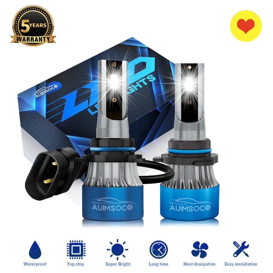 For 1993 Cadillac 60 Special HB3 9005 LED Headlight Lamp High Beam 6000K 2pcs - Image 1 of 4