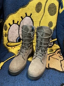 Wellco S160F Women's Sage Green Hot Weather Vibram Combat Boot Size 6WF NWOB - Picture 1 of 9