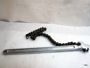 Llave de cadena vintage rara diamante CW15 15" con cadena de 19". Pat# 3304817 - Imagen 1 de 7