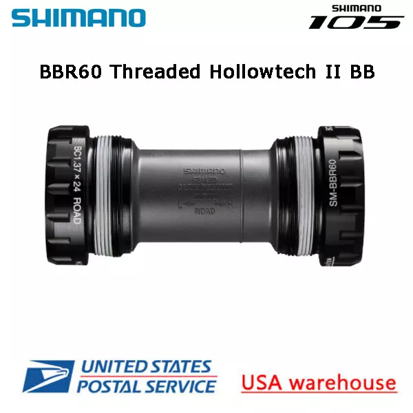 Shimano 105 Ultegra SM-BBR60 Hollowtech II Threaded 68mm / 70mm Bottom Bracket - Image 1 of 1