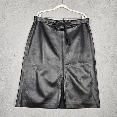 Bailey/44 Mujer Imitación Cuero Cinturón Cremallera Frontal Falda Talla XL NUEVO Foto 1 de 4