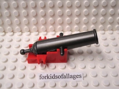Lego Cannon Shooting Pearl темно-серый 2533-003 красный 2x4 основание 2527 - с пружинной загрузкой - Изображение 1 из 3