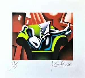 MARK KOSTABI - The last world - serigrafia litografia giclee ragazza che legge - Foto 1 di 6