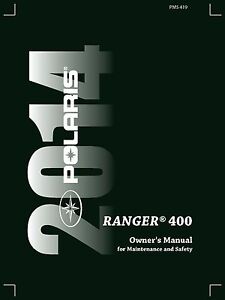 Polaris Owners Manual Book 2014 RANGER 400