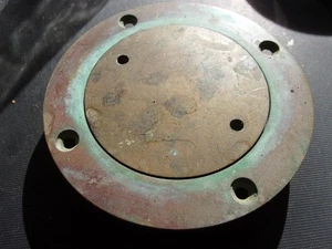 Vintage Solid  Bronze Deck Vent deck mount and cover 3” ID Boat Marine - Bild 1 von 4