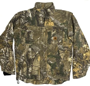 Carhartt x Real Tree 101444 Quick Duck Camo Traditional Jacket Quilt Lined - Med - Picture 1 of 10