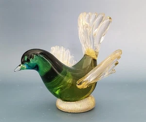 Vintage Murano Glass Bird By Alfredo Barbini. Lovely. - Picture 1 of 7