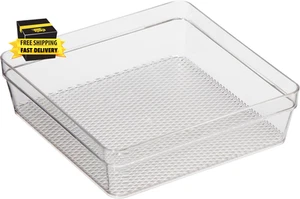 Klare Schubladen-Organizer - 6" x 6,25" - Ideal für die Organisation von Küchenschubladen, Büro - Bild 1 von 7
