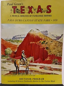 BEN CARLTON MEAD   1970   "TEXAS"  PROGRAM   29 PICS  NEAR MINT! - Picture 1 of 4