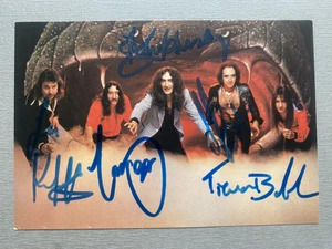 URIAH HEEP  komplett signiert In person signed  Autogrammkarte 10x15 Autogramm - Picture 1 of 2