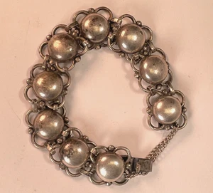 Vintage Napier Silvertone Chain Link Bracelet - Picture 1 of 4