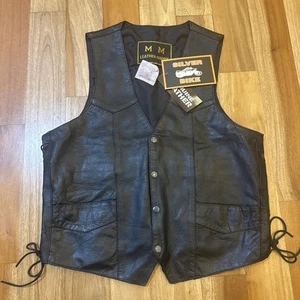 Neu mit Etikett Silver Bikes Lederweste Damen Medium schwarz Original Motorrad Motorrad - Bild 1 von 7