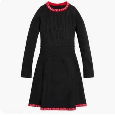 Nuevo con etiquetas Vestido Suéter Guess Niñas Talla Única Elastizado Manga Larga Talla 7 Foto 1 de 4