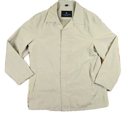 VTG Kenneth Cole Reaction Mens L Gray Rain Jacket Hidden Button Zip Pocket EUC - Image 1 of 4