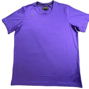 Jordan Dri Fit Shirt Mens Large Purple Jump Man Basketball NBA Activewear Lg - Bild 1 von 9