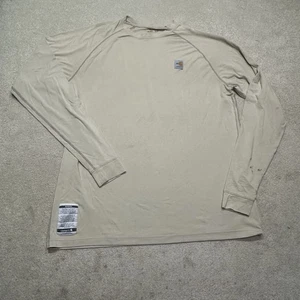 Carhartt FR Base Layer Shirt Herren XL Extra Large Tall Beige - Bild 1 von 13