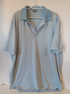 Peter Millar Sommer Comfort Shirt Herren XL blau Wettkampf gestreift Golf Polo - Bild 1 von 7