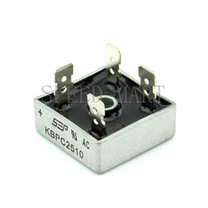 1 pcs KBPC2510 Bridge Rectifier Gleichrichter 1000V AC change DC 25A KBPC-2510 - Picture 1 of 4