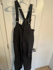 BOULDER GEAR BOYS GIRLS WINTER WARM SKI SNOW SQUALL PANTS BIB Size L YOUTH BLACK - Picture 1 of 4
