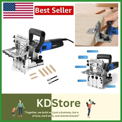 Carpintero de clavijas de madera ergonómico con potente motor de 17.000 RPM y puerto antipolvo Foto 1 de 4