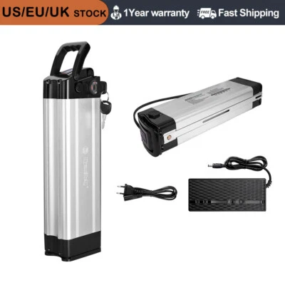 HANIWINNER 48V 12.5Ah E-Bike Akku Silverfish Elektrofahrrad 4 Pin für Zündapp, Hitway, Vivi