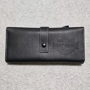Harley-Davidson Geldbörse Damen Schwarz Tri-Fold Clutch - Bild 1 von 8
