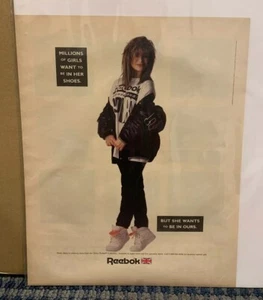 Anuncio impreso Paula Abdul Reebok 1989 excelente color (MH214) - Imagen 1 de 2