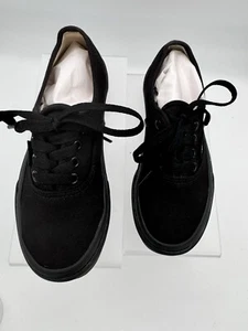 Vans Off the Wall Skate Shoes Youth Size 1.5 Black 721356 Back To School - Picture 1 of 6