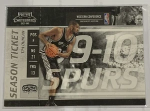 2009-10 PANINI Playoff Contenders Basketball SEASON TICKET#34 TIM DUNCAN SPURS. - Picture 1 of 1