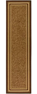 Ottomanson Ottohome Collection Color Contemporary Bordered Design Runner Rug - Picture 1 of 3