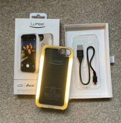 Funda para teléfono selfie LuMee Duo LED blanca - iPhone 6-6s Foto 1 de 4
