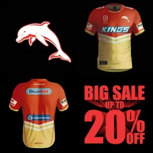 Redcliffe Dolphins NRL RUGBY LEAGUE FOOTBALL Mens Home Jersey Size 3XL - Picture 1 of 7