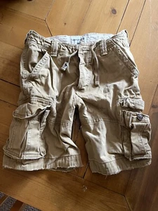 abercrombie kids Khaki Boy's Cargo Shorts Size 16 - Picture 1 of 8