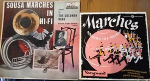 LOT OF 2 LP'S SOUSA MARCHES IN HI-FI GOLDMAN BAND & MARCHES AROUND WORLD 10" LP - Picture 1 of 7