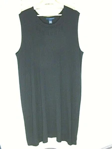 Venezia schwarzer Strickpullover Tank ärmelloses Kleid Übergröße 22 / 24 - Bild 1 von 8