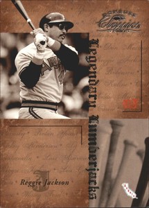 2004 Donruss Classics Legendary Lumberjacks Baseball Card #49 Reggie Jackson