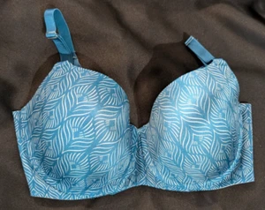 Sujetador Soma Vanishing Back Balconette 081701 diseño hoja verde azulado para mujer 38DD - Imagen 1 de 18