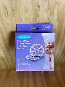 Lansinoh TheraPearl 3-in-1 Breast Hot Cold Therapy 2 Reusable Packs w/Covers