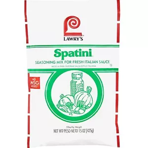 Mezcla de condimentos para salsa de espagueti Lawry's Spatini 15 OZ auténtico sabor italiano - Imagen 1 de 8