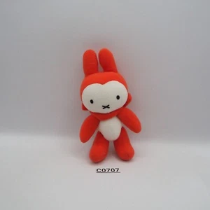 Muñeca de juguete de peluche de 5" Miffy Orange C0707 Bunny Sekiguchi 2000 Dick Bruna Japón - Imagen 1 de 5