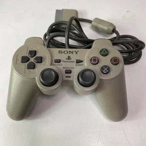 PS1 Analog Controller Gray SCPH-1150 Playstation Official Made in Japa - Picture 1 of 1