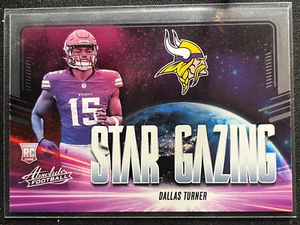 Dallas Turner 2024 Absolute Star Gazing SP #SG-DTR ROOKIE CARD Vikings - Picture 1 of 2