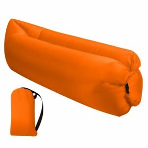 Inflatable Blow Up Lounger Beach Chair Anti-Leak Air Sofa Lazy Bed & Travel Bag