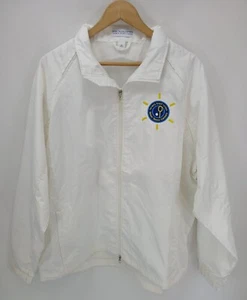 Israel Tennis Centers Full Zip Jacket Windbreaker White Breathable Men's Sz XL - Picture 1 of 12