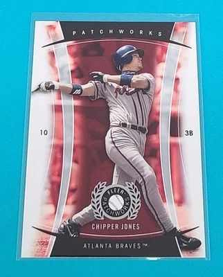 2005 Fleer Patchworks    #27 Chipper Jones Atlanta Braves Baseball Card J6 - Image 1 of 2