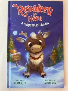 Reindeer in Here A Christmas Friend hardcover book by Adam Reed - Imagen 1 de 8