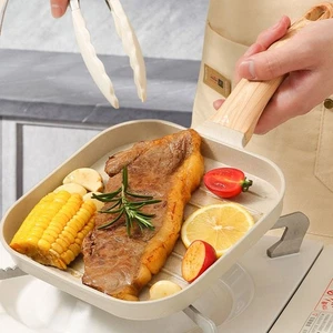 Striped Pattern Steak Pan Egg Griddle Pan Induction Cooker - Picture 1 of 12