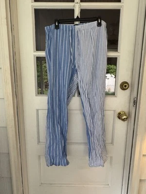 Gap Body Mixed Stripe PJ Pants SZ L 90s Y2K Preppy Nautical 100% Cotton - Image 1 of 4